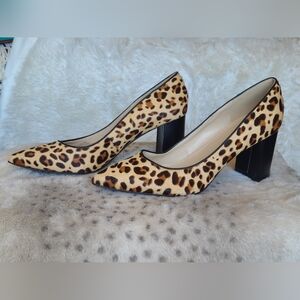 Leopard Print Pointed Toe Heels